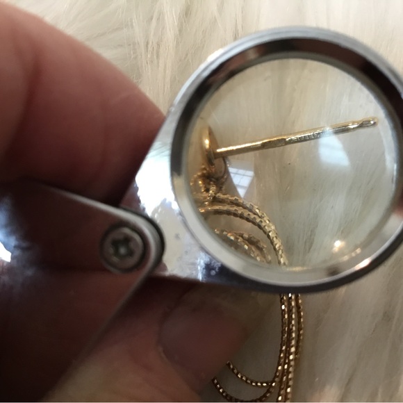 Vintage Real 14K Yellow Italian Gold Circle Dangle Earrings ( 5.2 Grams) - Picture 6 of 12